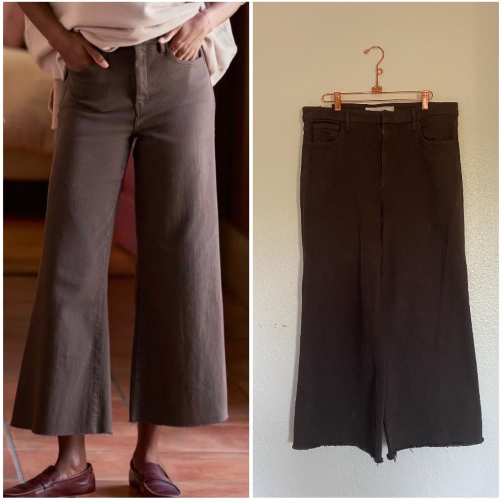 Frank & Eileen Brown Wide-Leg Jeans